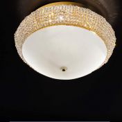 Потолочный светильник из белого матового стекла