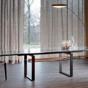 Прямоугольный стеклянный стол