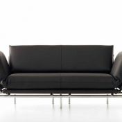 Раскладной кожаный диван