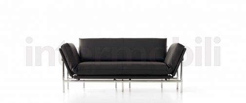 Раскладной кожаный диван