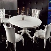 Раздвижной круглый стол со стульями ROYAL