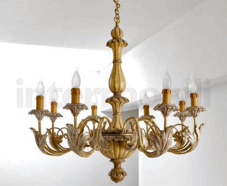 Роскошная люстра с восьмью свечами