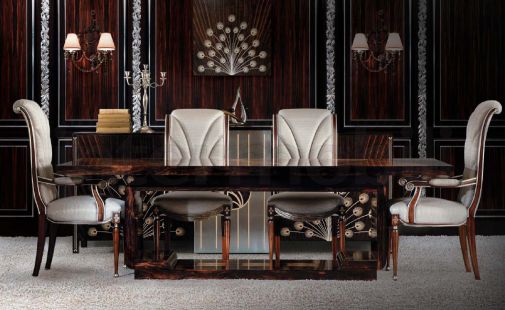 Роскошная мебель для столовой комнаты.
