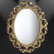 Роскошное зеркало в овальной раме