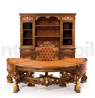 Роскошный инкрустированный гарнитур для кабинета
