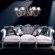 Роскошный набор для гостиной в серебряной отделке