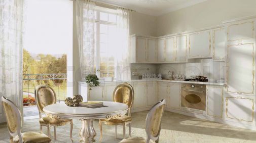Снежно-белая кухня Angelo Capellini