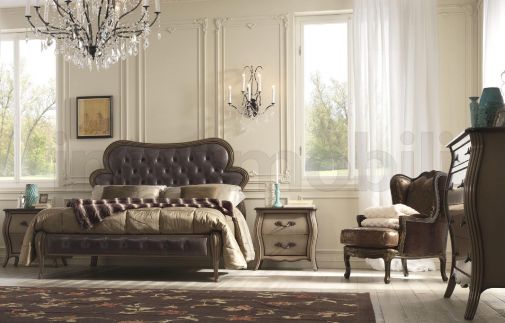 Спальный гарнитур в тёмных тонах из коллекции Bisanzio