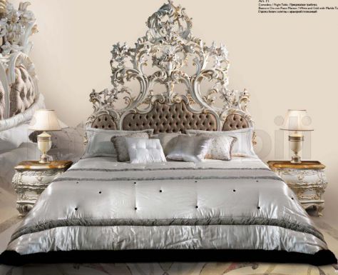 Спальный гарнитур кофейного оттенка от Bazzi.