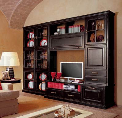 Стенка из натурального дерева из коллекции Glamour