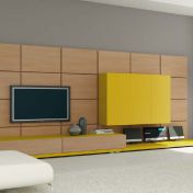 Стенка на основании из массива дерева