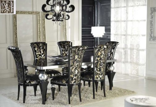 Стильный набор мебели для столовой комнаты.