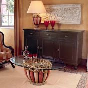 Столик на массивном основании из керамики от Tonin Casa