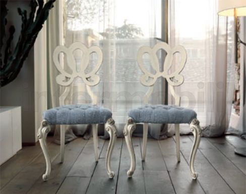 Стул с фигурной спинкой коллекции CAPRI