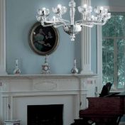 Люстра подвесная серебристая