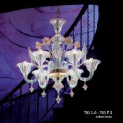 Люстра декорированная золотыми вставками