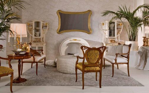 Светлая мебель для гостиной комнаты.