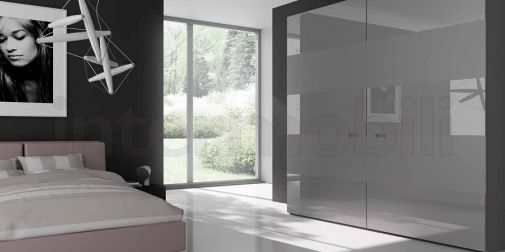 Светло-серый шкаф из коллекции SESTANTE