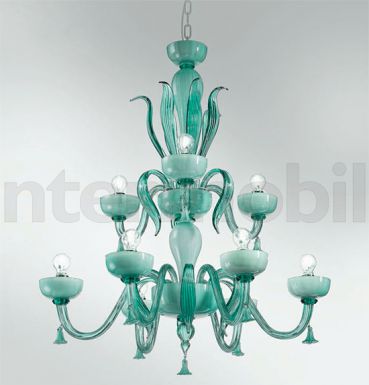 Люстра цвета «Морская волна»