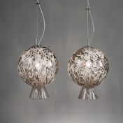 Подвесной светильник дымчатый шар