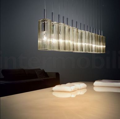 Подвесной светильник с топазовым плафоном