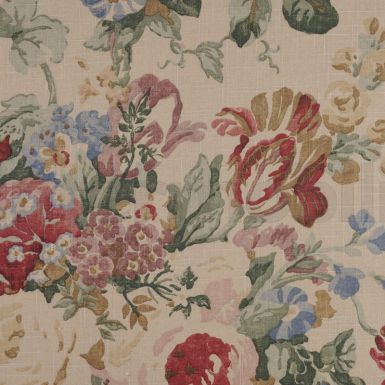 Ткань BUCOLIQUE из коллекции Vue Sur Jardin с цветочным рисунком
