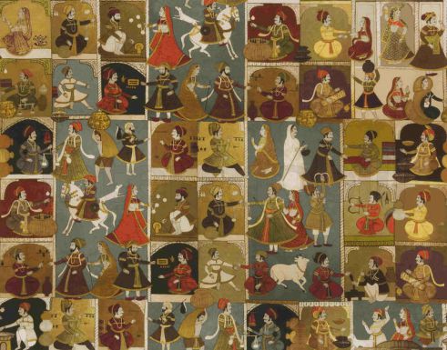 Ткань GINGER ORIGINAL с изображением персидских сцен