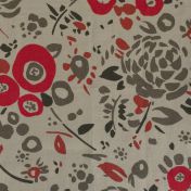 Ткань LES PIVOINES из коллекции D'Une Rayure A L'Autre