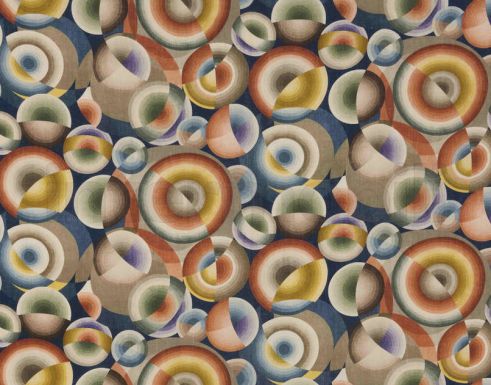 Ткань MIL NEUF CENT VINGT с изображением концентрированных кругов