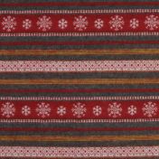 Ткань MONTANA из коллекции Au Coin Du Feu с изображением снежинок