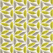 Ткань с изображением листьев Block Leaf коллекции