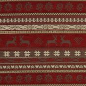 Ткань VALAIS из коллекции Au Coin Du Feu с изображением горных оленей