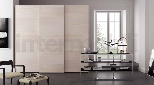 Трехстворчатый платяной шкаф Mercantini в отделке под клен