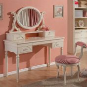 Туалетный столик с овальным зеркалом коллекции CHARLOTTE