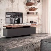 Тумба для ТВ в сером цвете