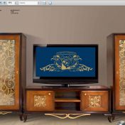 Тумба со стенкой коллекции Manhattan