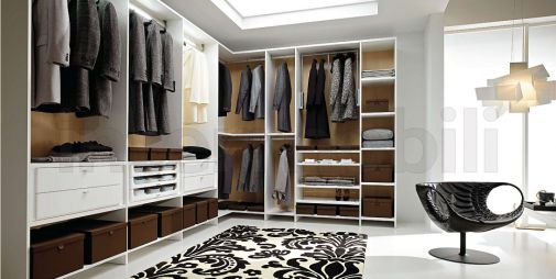 Угловая гардеробная Mercantini