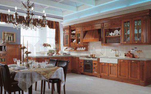 Угловая кухня с классическим дизайном из коллекции Opera