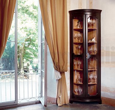 Угловая витрина для гостиной с двумя распашными створками от Tonin Casa