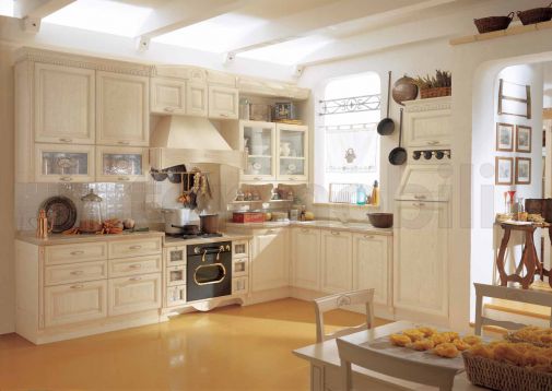 Угловой гарнитур для кухни из классической коллекции Sintonia