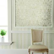 Узорные рисунки на фактурных обоях коллекции Luxe Chalet.