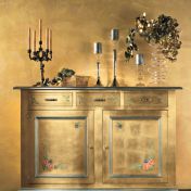 Восхитительный буфет CORTESE отделанный золотой фольгой