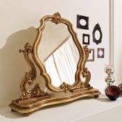 Вращающиеся фигурное зеркало с резной основой