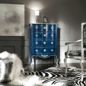 Высокий синий комод