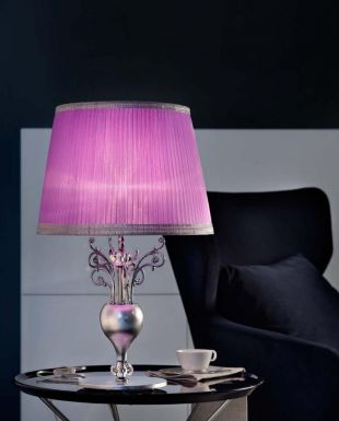 Яркая настольная лампа