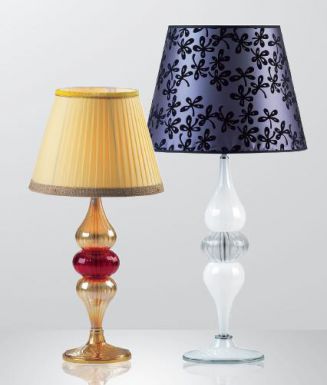 Яркая настольная лампа