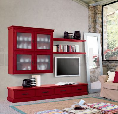 Яркая стенка для гостиной из коллекции Glamour