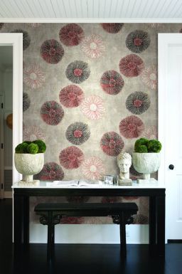 Яркие обои с крупным узором коллекции Minerale