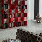 Яркий книжный шкаф