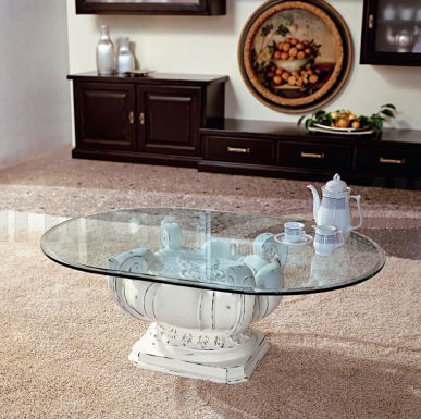 Журнальный столик со стеклянной столешницей от Tonin Casa